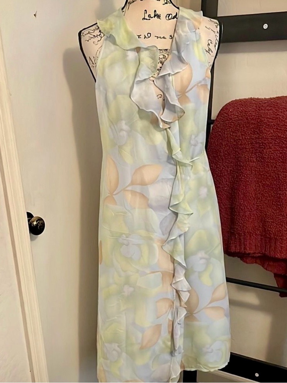 Vintage 100% Silk Wrap Dress - The Limited